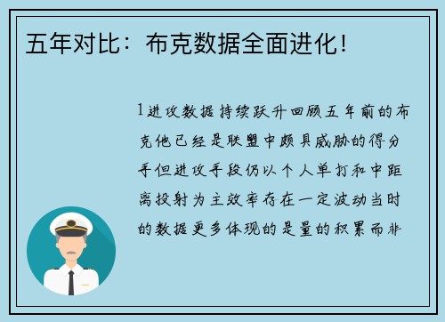 五年对比：布克数据全面进化！